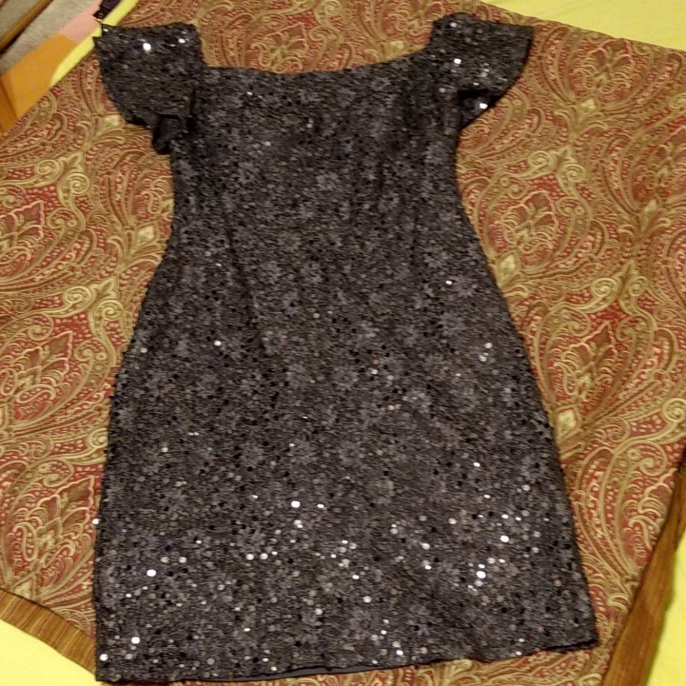 Sparkly party dress.